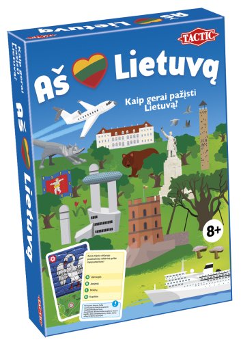 TACTIC Board Game I Love Lithuania (Lietuviešu val.)