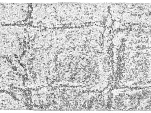 Sequin table runner, silver, 0.3 x 5 m Sequin table runner, silver, 0.3 x 5 m