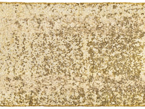 Sequin table runner, gold, 0.3 x 5 m Sequin table runner, gold, 0.3 x 5 m