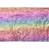 Sequin runner, color mix, 0.3 x 5 m