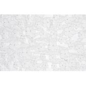 Table runner Flowers, white, 26 x 500 cm