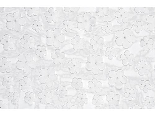 Table runner Flowers, white, 26 x 500 cm Table runner Flowers, white, 26 x 500 cm