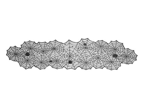 Spider Web Table Runner, black, 185x45cm Spider Web Table Runner, black, 185x45cm