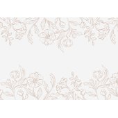 Nonwoven floral table runner, mix, 40x500 cm