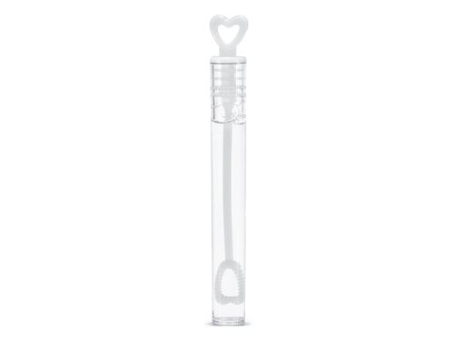 Soap bubbles Heart, white (1 pkt / 48 pc.) Soap bubbles Heart, white (1 pkt / 48 pc.)