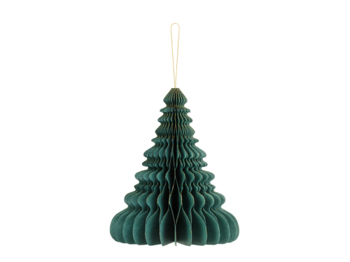 Paper honeycomb ornament Christmas tree, bottle green, 24cm Paper honeycomb ornament Christmas tree, bottle green, 24cm