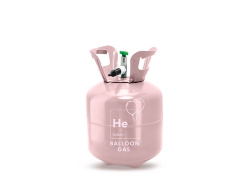 Helium tank, light pink, 20 balloons Helium tank, light pink, 20 balloons
