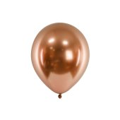 Glossy balloons 30 cm, copper (1 pkt / 10 pc.)