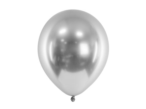Glossy Balloons 30 cm, silver (1 pkt / 20 pc.)