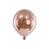 Glossy Balloons 12 cm, rose gold (1 pkt / 50 pc.)
