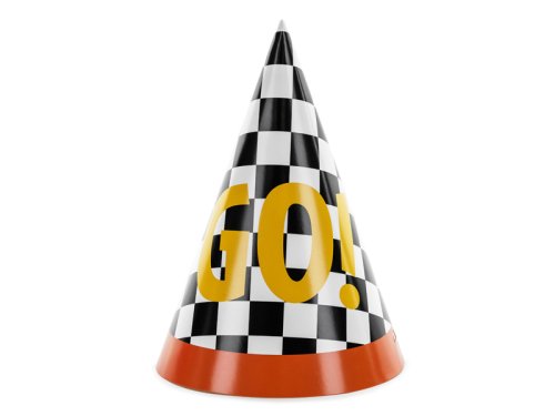 Party hats GO!, 16 cm, mix (1 pkt / 6 pc.) Party hats GO!, 16 cm, mix (1 pkt / 6 pc.)