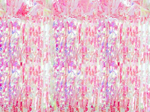 Party curtain, pink iridescent, 100x200cm Party curtain, pink iridescent, 100x200cm