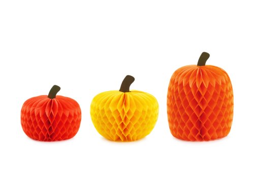 Honeycomb Pumpkins, 18-30cm, mix (1 pkt / 3 pc.) Honeycomb Pumpkins, 18-30cm, mix (1 pkt / 3 pc.)
