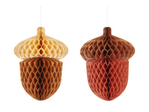 Honeycomb Acorns, 27cm, mix (1 pkt / 2 pc.) Honeycomb Acorns, 27cm, mix (1 pkt / 2 pc.)