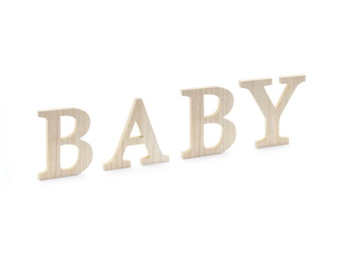 Wooden inscription BABY, 16.5-21.5x19.5 cm Wooden inscription BABY, 16.5-21.5x19.5 cm
