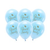 Eco Balloons 33 cm, Chrzest Święty, sky-blue (1 pkt / 6 pc.)