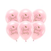 Eco Balloons 33 cm, Chrzest Święty, blush pink (1 pkt / 6 pc.)