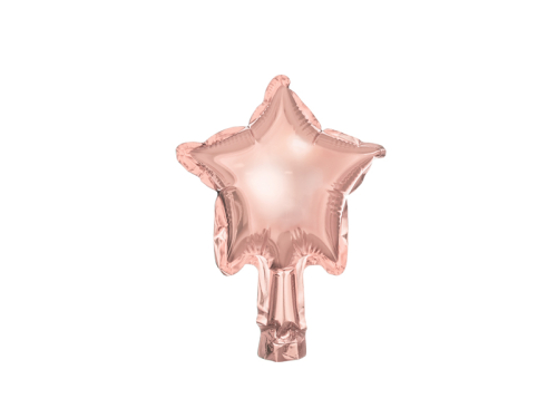 Foil balloons Stars, 12cm, rose gold (1 pkt / 25 pc.) Foil balloons Stars, 12cm, rose gold (1 pkt / 25 pc.)