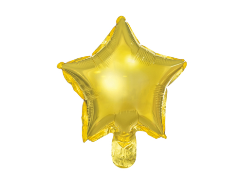 Foil balloons Star, 22cm, gold (1 pkt / 25 pc.)