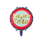 Foil balloon Super Tata, 45 cm, mix