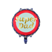 Foil balloon Super Dad, 45 cm, mix