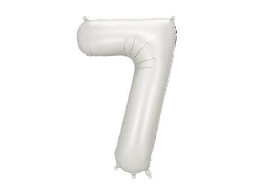 Foil balloon Number ''7'', 86 cm, silver