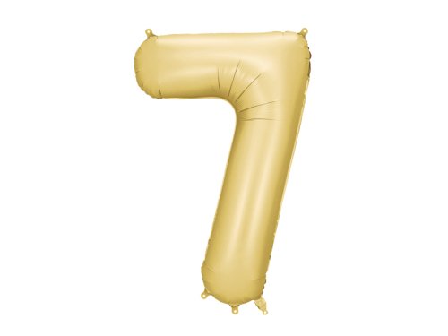 Foil balloon Number ''7'', 86 cm, gold.