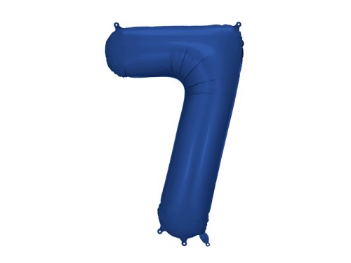 Foil Balloon Number ''7'', 86cm, navy blue