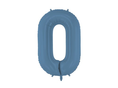 Foil Balloon Number ''0'', 86cm, navy blue