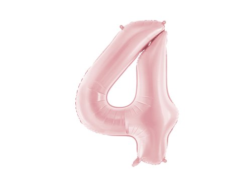 Foil Balloon Number ''4'', 86cm, light pink Foil Balloon Number ''4'', 86cm, light pink