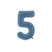 Foil Balloon Number ''5'', 86cm, navy blue