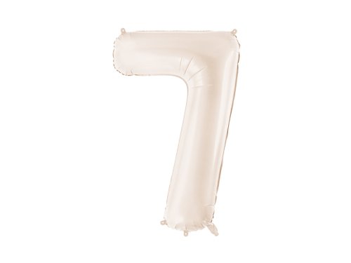 Foil Balloon Number ''7'', 86cm, light warm grey Foil Balloon Number ''7'', 86cm, light warm grey