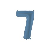 Foil Balloon Number ''7'', 86cm, navy blue