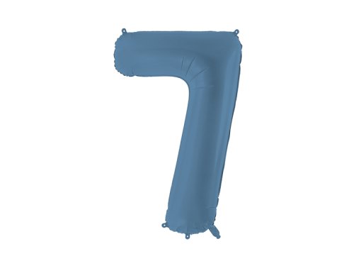 Foil Balloon Number ''7'', 86cm, navy blue Foil Balloon Number ''7'', 86cm, navy blue