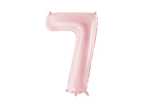 Foil Balloon Number ''7'', 86cm, light pink Foil Balloon Number ''7'', 86cm, light pink