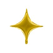 Foil balloon 4-point Star, 45 cm, gold