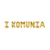 Foil balloon ''I Komunia'', 260x40 cm, gold