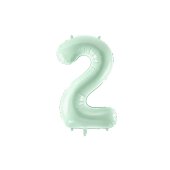Foil Balloon Number ''2'', 72cm, green