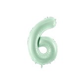 Foil Balloon Number ''6'', 72cm, green