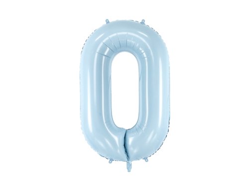 Foil Balloon Number ''0'', 72cm, light blue Foil Balloon Number ''0'', 72cm, light blue