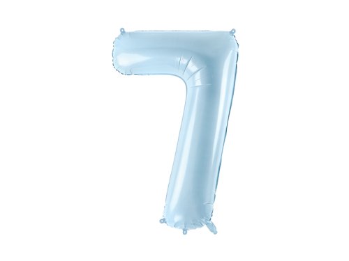 Foil Balloon Number ''7'', 72cm, light blue Foil Balloon Number ''7'', 72cm, light blue