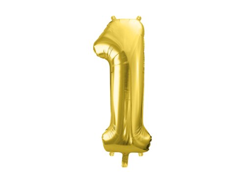 Foil Balloon Number ''1'', 72cm, light gold Foil Balloon Number ''1'', 72cm, light gold