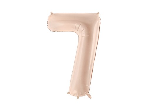 Foil Balloon Number ''7'', 72cm, dark beige Foil Balloon Number ''7'', 72cm, dark beige