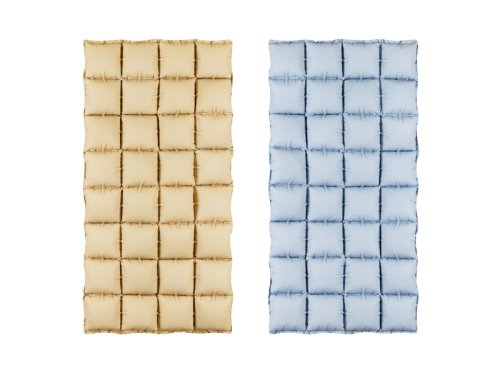 Foil balloon curtain double-sided, beige-blue, 55 x 110 cm Foil balloon curtain double-sided, beige-blue, 55 x 110 cm