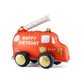 Foil balloon Fire truck, mix, 67x53 cm