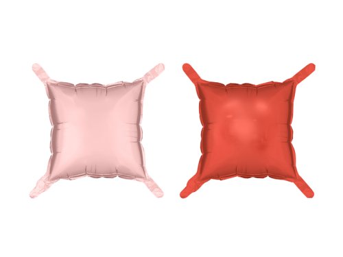 Foil balloon curtain double-sided Square, pink-red, 35 x 35 cm (1 pkt / 4 pc.) Foil balloon curtain double-sided Square, pink-red, 35 x 35 cm (1 pkt / 4 pc.)