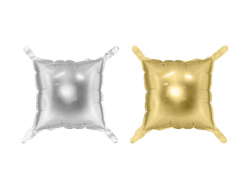 Foil balloon curtain double-sided Square, gold-silver, 35 x 35 cm (1 pkt / 4 pc.) Foil balloon curtain double-sided Square, gold-silver, 35 x 35 cm (1 pkt / 4 pc.)