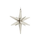 3D foil balloon Star, 105cm, beige