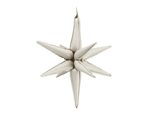 3D foil balloon Star, 105cm, beige 3D foil balloon Star, 105cm, beige
