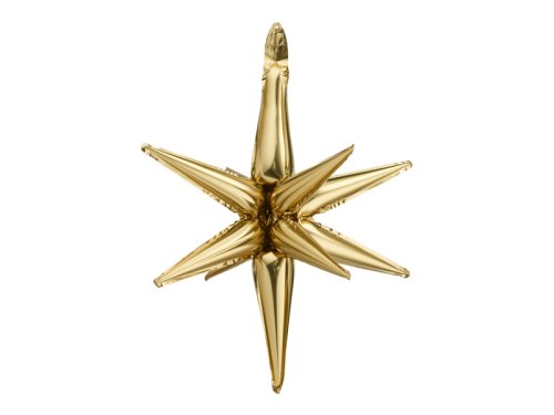 3D foil balloon Star, 105cm, gold 3D foil balloon Star, 105cm, gold